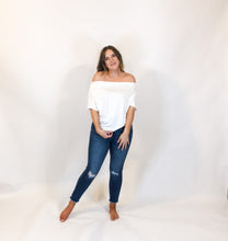 Load image into Gallery viewer, off the shoulder solid top - ivory (wear it three ways)