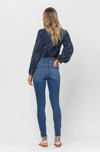Load image into Gallery viewer, vervet by flying monkey: high rise ankle skinny jean - blue canon