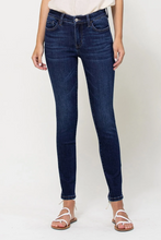 Load image into Gallery viewer, vervet by flying monkey: high rise skinny jeans - dark wash