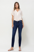 Load image into Gallery viewer, vervet by flying monkey: high rise skinny jeans - dark wash