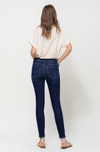 Load image into Gallery viewer, vervet by flying monkey: high rise skinny jeans - dark wash