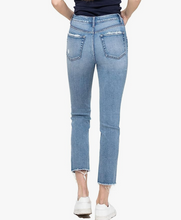 Load image into Gallery viewer, vervet by flying monkey: super high rise slim crop straight jeans - swish