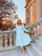 Load image into Gallery viewer, buddy love: noah cropped knit sweater - blue