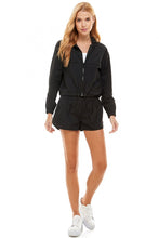 Load image into Gallery viewer, athletic high rise shorts - black