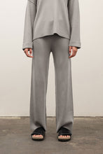 Load image into Gallery viewer, two piece rib knit lounge set - heather grey