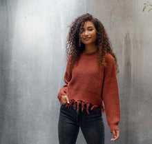 Load image into Gallery viewer, Sweater for women in copper spice