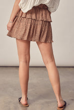 Load image into Gallery viewer, tiered mini skirt - polka dot print