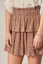 Load image into Gallery viewer, tiered mini skirt - polka dot print