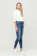 Load image into Gallery viewer, vervet by flying monkey: high rise released distressed hem ankle skinny jean - lobby
