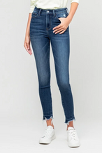 Load image into Gallery viewer, vervet by flying monkey: high rise released distressed hem ankle skinny jean - lobby