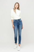 Load image into Gallery viewer, vervet by flying monkey: high rise released distressed hem ankle skinny jean - lobby