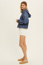 Load image into Gallery viewer, french terry hoodie with kangaroo pocket - blue