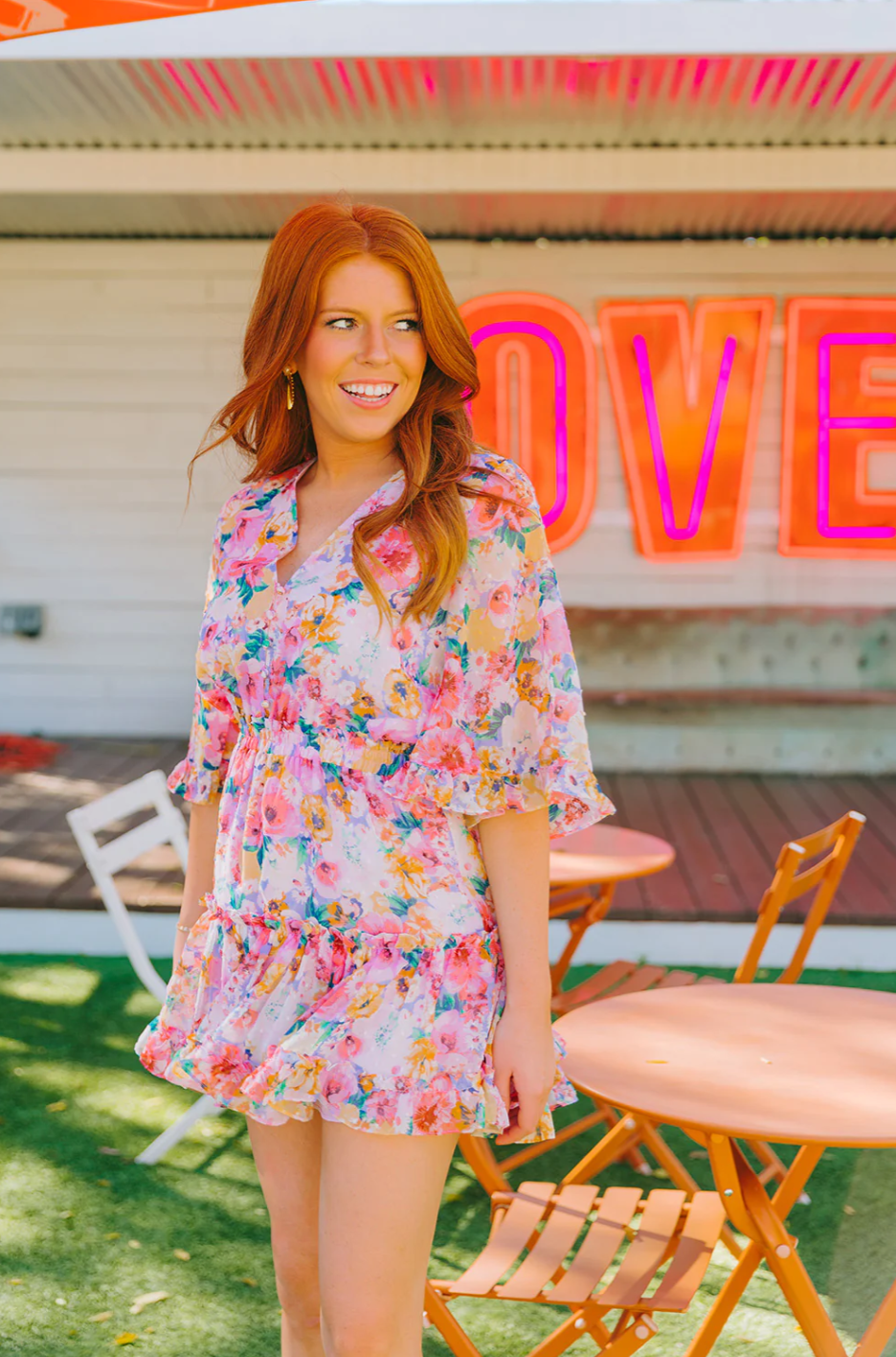 buddy love: pollyanna elastic waist mini dress