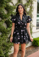 buddy love: clementine elastic waist mini dress - pandora