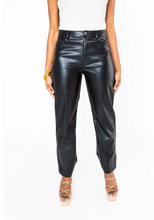 Load image into Gallery viewer, buddy love: gomez vegan leather pants - black
