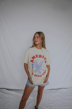 Load image into Gallery viewer, friday + saturday: america the beautiful t-shirt - ivory
