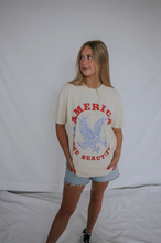 Load image into Gallery viewer, friday + saturday: america the beautiful t-shirt - ivory

