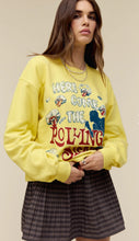 Load image into Gallery viewer, daydreamer: rolling stones here comes the stones boyfriend crew sweatshirt
