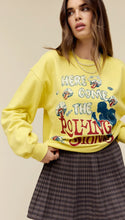 Load image into Gallery viewer, daydreamer: rolling stones here comes the stones boyfriend crew sweatshirt
