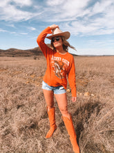 Load image into Gallery viewer, daydreamer: johnny cash boots and hat long sleeve crew tee
