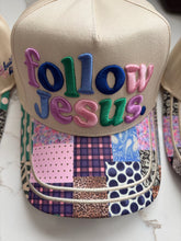 Load image into Gallery viewer, colorful follow Jesus trucker hat
