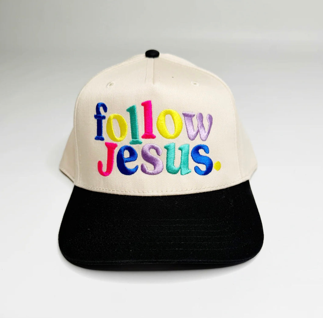 follow Jesus trucker hat