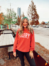Load image into Gallery viewer, friday+saturday: merry corded crew sweatshirt
