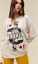 Load image into Gallery viewer, daydreamer: sun records x elvis king of hearts long sleeve merch tee
