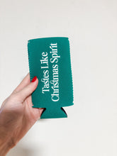 Load image into Gallery viewer, friday+saturday: tastes like Christmas spirit koozie
