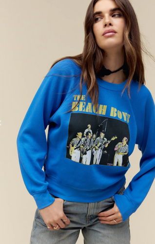 daydreamer: the beach boys concert raglan crew sweatshirt
