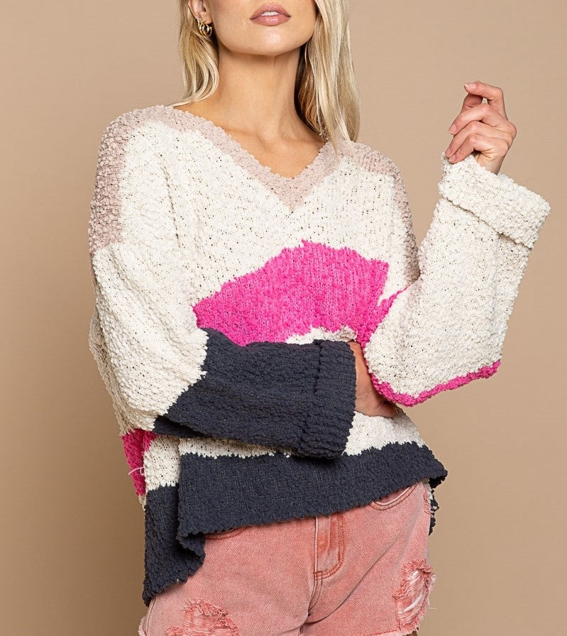Cute V-neck Sweater