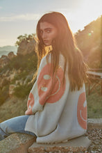 Load image into Gallery viewer, smiley oversized knit sweater - papaya punch
