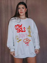 Load image into Gallery viewer, charlie southern: cowgirls don&#39;t cry sweatshirt
