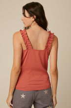 Load image into Gallery viewer, ruffle knit tank top 
