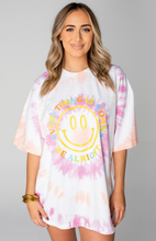Load image into Gallery viewer, buddy love: everything is gonna be alright oversized tee - tie dye

