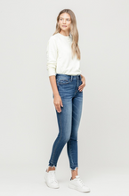 Load image into Gallery viewer, vervet by flying monkey: high rise released distressed hem ankle skinny jean - lobby
