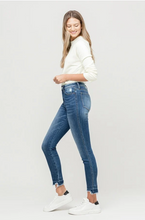 Load image into Gallery viewer, vervet by flying monkey: high rise released distressed hem ankle skinny jean - lobby
